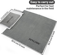 Paños silicon y limpieza armas 12×12 gris sin pelusa pulido y mantenimiento