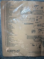 Cerus Gear Gun Cleaning and Maintenance Mat FN 509 17″ x 12″