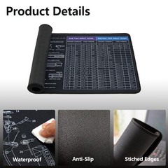 35×12 Inches Gun Cleaning Mat, Large Gun Mat for Glock Black