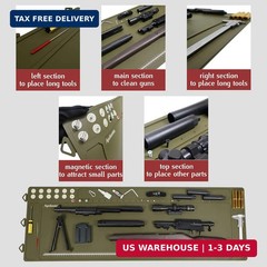 Gun Mat Cleaning Large 50.2″ x 16.5″ Rifle Shotgun Gunsmith Pad Magnetic Non-Sli
