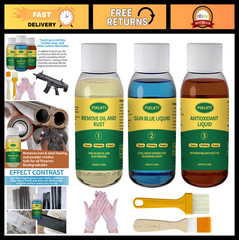 All-Inclusive Gun Bluing Kit – Liquid Blue Finishing, Rust Removal & Lubrication