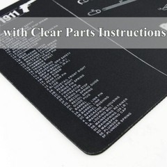 Gun Cleaning Mat Rifle Maintenance Bench Mat w/ Parts List for Glock AR 1911