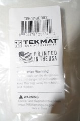 Tekmat Beretta 92 Gun Cleaning Bench Mat 11×17 inches Neoprene New