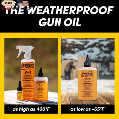 3-In-1 CLP Gun Oil, Lubricates & Preserves All Types of Firearms Military-Grade