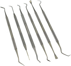 Gun Cleaning Brush & Pick Kit-Double Ended Brass Copper Nylon Steel Brush & Meta