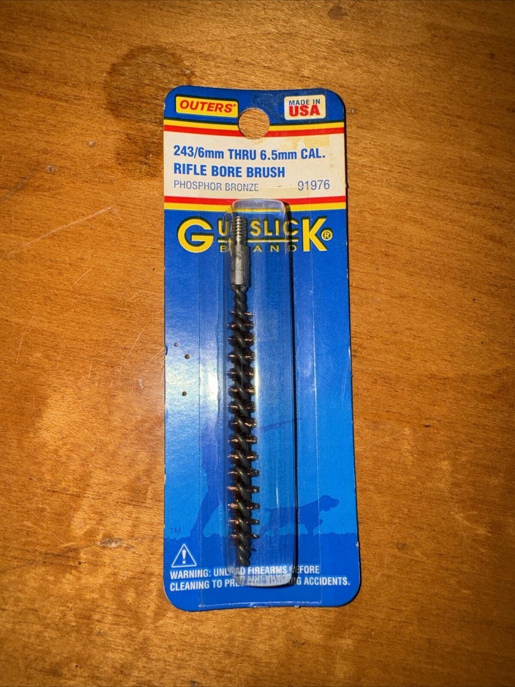 Outers Phosphor Bronze Bore Brush 243/6mm Thru 6.5mm Caliber – #91976