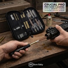 Portable Rifle Cleaning Kit for .223/5.56mm, .308/7.62mm, .22 LR – Compact Ta…