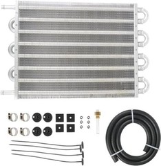 5/16″ Transmission Oil Cooler, 8 Pass Tube and Fin Cooler Kit Sliver-8 Pass