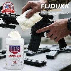 140 Gun Cleaning Wipes, 5″x7″ CLP Gun Cleaner Lubricant -Clean,Lubricate, Protec