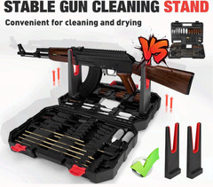Universal Gun Cleaning Kit All Calibers for Pistol Rifle Shotgun Stand