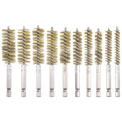 10 Pack Bore Brush for Drill, Brass Bore Brush Drill, Stainless Steel Bore Clean
