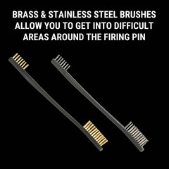 Gun Cleaning Double-Ended Brush Set, 4-Pack