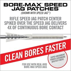 Real Avid Bore-Max Speed Jag and Patches, Bore Cleaning Jag Gun Patch Holder…