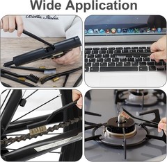 Compact 9-Piece Gun Cleaning Kit: Versatile Brushes & Picks Organized
