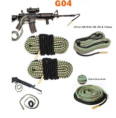 Bore Rope Gun Snake Barrel Cleaners .22 thru .45 & 12 28Ga Rifle Shotgun Pistol