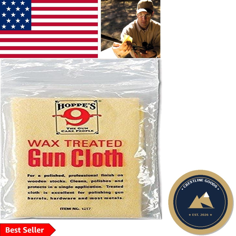 Durable .22-.270 Cal Cotton Patches with Long-Lasting Wax Treat Cloth – 500 Pack