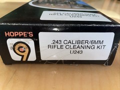 Hoppe’s No. 9 Cleaning Kit with Aluminum Rod, .243 Caliber /6mm Rifle U243 Nice
