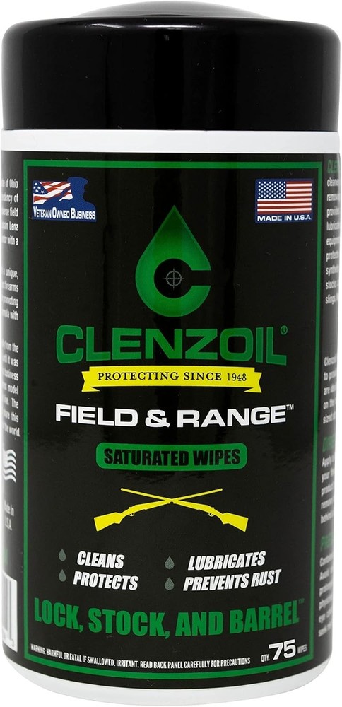 Field & Range Saturated Gun Cleaning Wipes | Multi-Purpose [CLP] Gun Cleaner,…