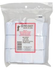 Pro-Shot 134500 Cleaning Patches .38/6mm/7mm 1.75″ Cotton Flannel 500ct