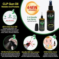 9mm Bore Cleaner & 5oz CLP Oil Gun Cleaning Kit with Gun Snake .38 .375 9.5mm…