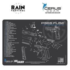 Sig Sauer P365 FUSE Schematic Handgun Mat
