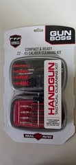 Real Avid Gun Boss Pistol Cleaning Kit .22 .45 Cal Compact Handgun Cleaning Set