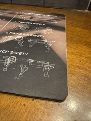 Glock Firearm Counter Mat W/Parts Diagram-(2010) 17” X 11”