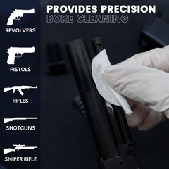 800PC Gun Cleaning Supplies with Storage Box, Lint-Free 2” Gun Cleaning Patc…