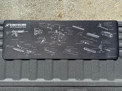 AR15 Rifle Build Bench 12×36 Gun Cleaning Mat Exploded Parts Diagram Mouse Pad