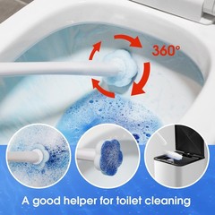 Topo Bear Disposable Toilet Bowl Brush with 40 Toilet Wand Refills – Hygienic Cl