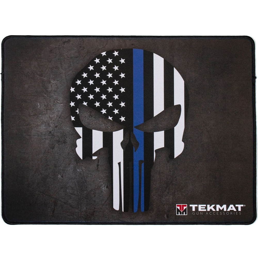 TekMat Ultra Premium Gun Cleaning Mat – 20″ X 15″ – Punisher Blue Line