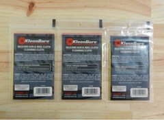 KleenBore Silicone Gun & Reel Cloth; Lot of 3 Cloths; 100 Sq Inches; GC-220S