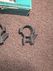 Vintage STEYR Mannlicher Homeguard CG80 SET Old STYLE 1 in Rings Bases Austria