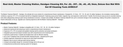 Real Avid Handgun Master Cleaning Kit Station .22 .357 .38 .40 .45 9mm AVMCS-P