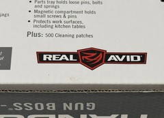 REAL AVID HANDGUN CLEANING COMBO: GUN BOSS HANDGUN / SMART MAT /CLEANING PATCHES