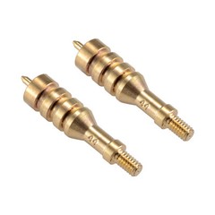 2 Pieces .44 Caliber Solid Brass Spear Pointed Jag Gun Clean Accessories Brass