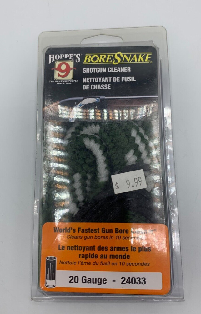 HOPPES 9 / BORESNAKE SHOTGUN CLEANER / 20GA / ITEM#:24033