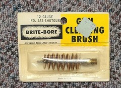 Brite Bore Gun Cleaning Brush 12 Guage Vintage Made in the USA