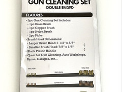 SE 5pc Gun Cleaning Set Brushes Nylon Brass Copper & Picks 7624BC-5 New