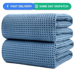 POLYTE 430 GSM Microfiber Quick Dry Lint Free Bath Sheet, 70 x 35 in, Set of…