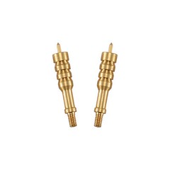 2Pcs .375 Caliber Solid Brass Spear Pointed Jag Gun Clean Accessories Brass