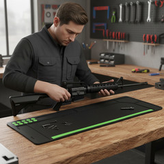 Gun Cleaning Mat, Anti-Slip Rubber Pistol Mat, 36″x12″ Pistol Cleaning Pad