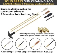 Universal Gun Cleaning Kit with Mat and Portable Case for All Calibers
