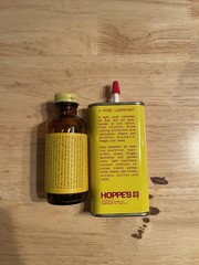 Vintage Hoppe’s 9 Oil Can / Glass Hoppe’s 9 Glass Solvent Bottle