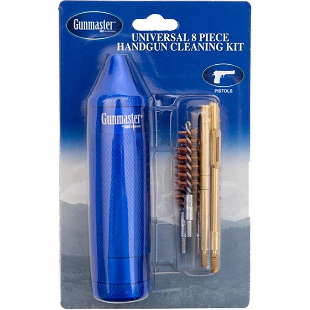 Gunmaster Compact Universal Pistol Cleaning Kit .22-.45 cal Aluminum Handle