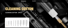 Universal Gun Cleaning Kit, All Calibers, Pistol Rifle Shotgun, Brass Rods