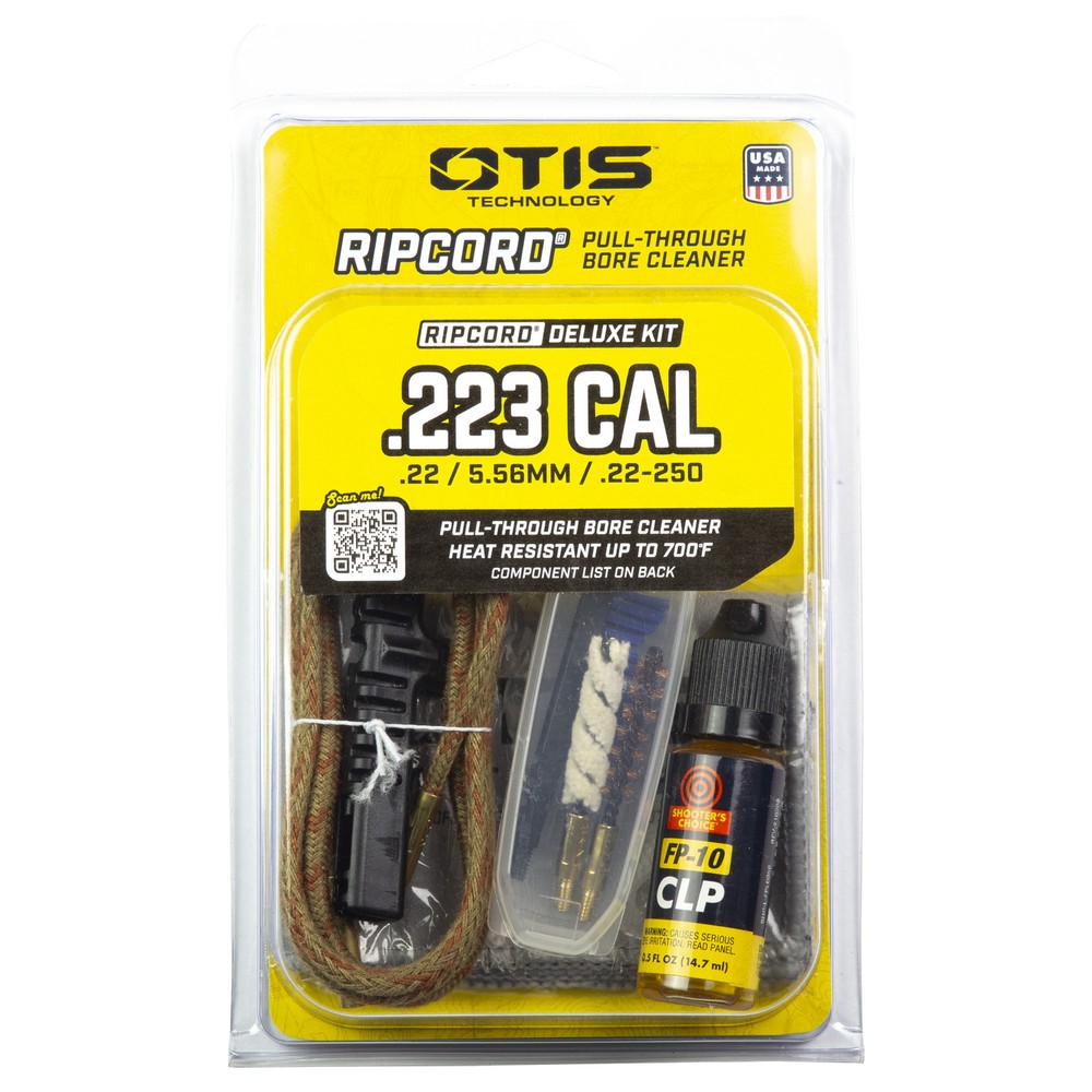 Otis Technology Ripcord Deluxe .223 Cal/5.56mm Cleaning Kit w/Bore Brush and Mop