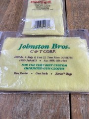 Hoppe’s Johnson Brothers WAX TREATED GUN CLOTH 2-PACK Clean Polish Protect