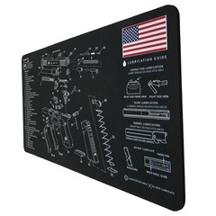 Gun Cleaning Mat 24″x12″ – Thick Waterproof Gun Mat for Pistols & Firearms