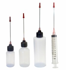 Plastic Squeeze Bottles 1oz,2oz,4oz,10ML Syringe 3″ Applicators for Gun Oil